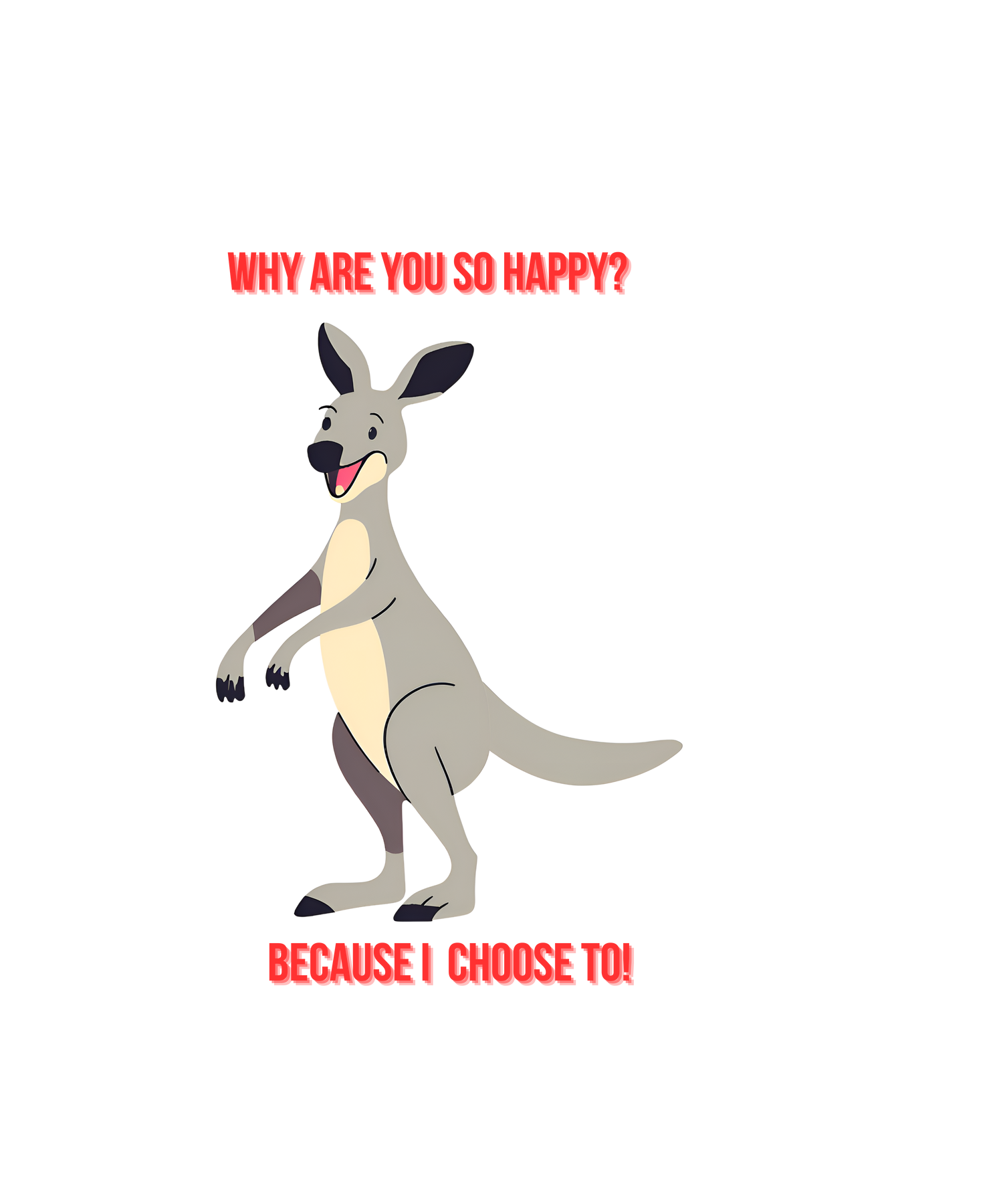 Joyful Kangaroo. Bounce, Cuddle, Repeat!