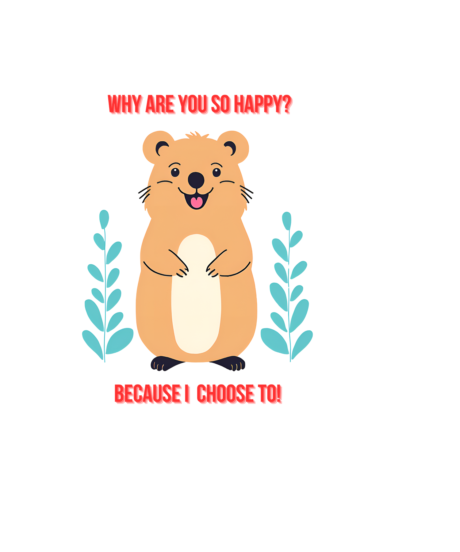 Joyful Quokka: Smile Big, Shine Bright!
