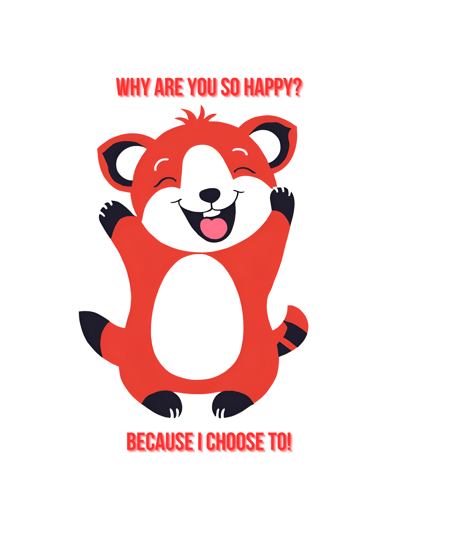 Joyful Red panda: Cozy Mischief & Cuteness Combined
